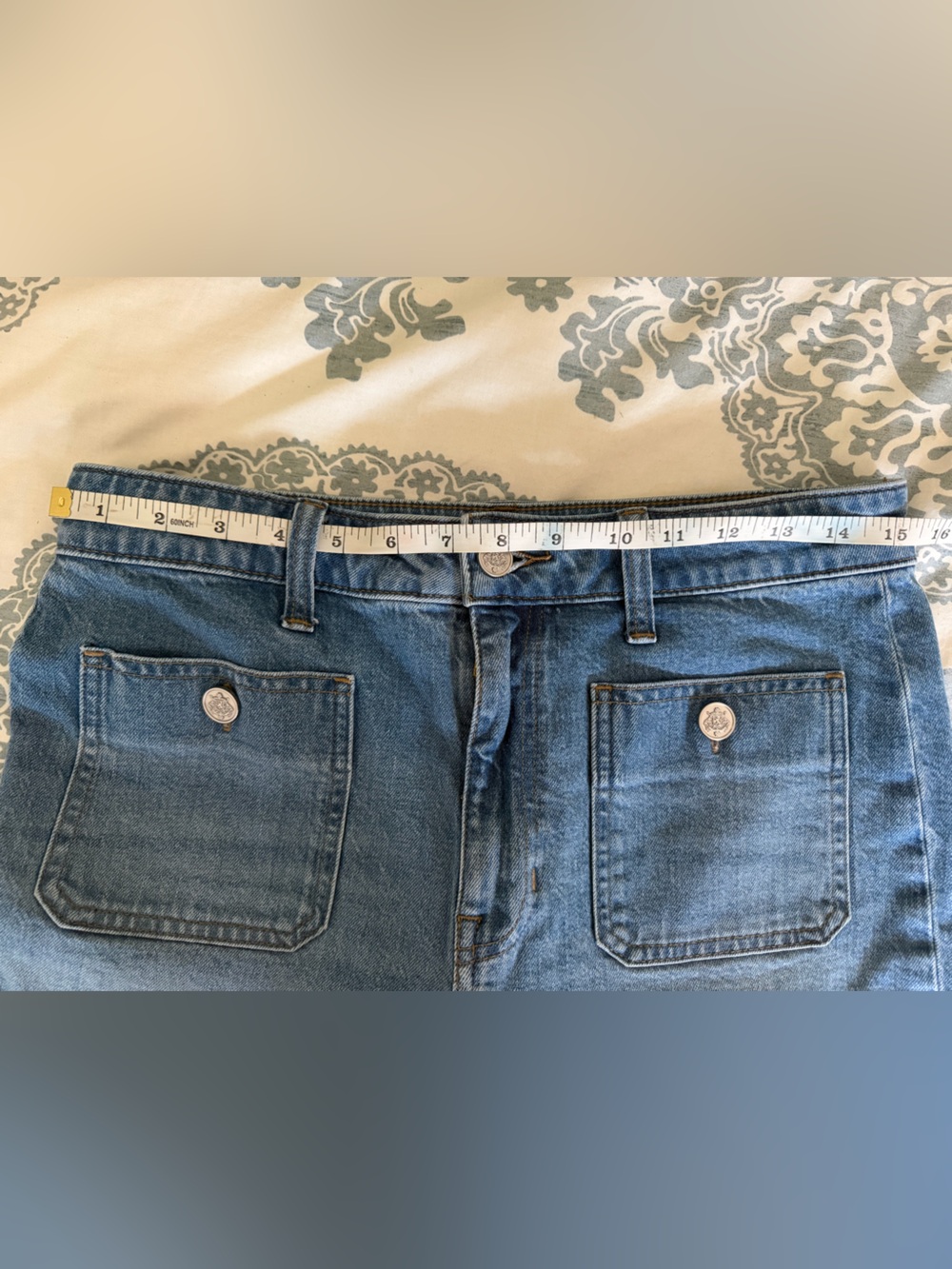 J. Crew High rise Sailor Denim Trouser in 1996 semi-stretch Size 29 Style CC569 - Picture 8 of 10